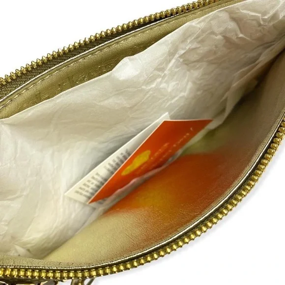 Tan Gold leather crossbody Ame Soeur purse NWT! $250+ MSRP! - Picture 4 of 4